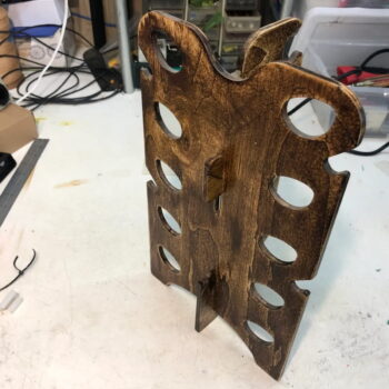 Intra απο ξύλο plywood 3mm-4mm πάχος - Βάση προβολής γυαλιών ματιών Δίασταση 30x30 cm Intraeaxys-joed2081 - Image 3