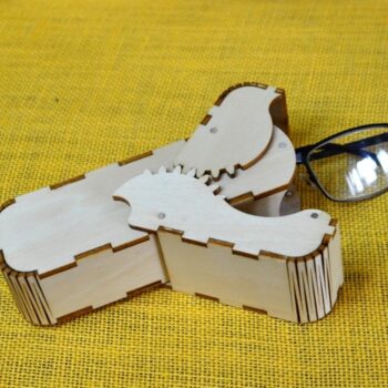 Intra απο ξύλο plywood 3mm-4mm πάχος - Κουτί γυαλιών με γρανάζια Δίασταση 30x30 cm Intraeaxys-67wl8r81 - Image 1