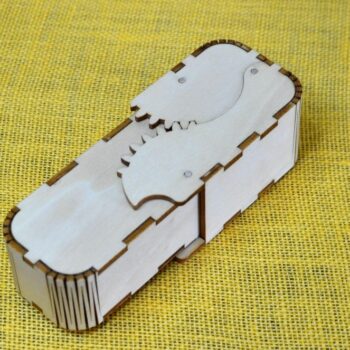 Intra απο ξύλο plywood 3mm-4mm πάχος - Κουτί γυαλιών με γρανάζια Δίασταση 30x30 cm Intraeaxys-67wl8r81 - Image 3