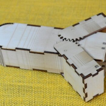 Intra απο ξύλο plywood 3mm-4mm πάχος - Κουτί γυαλιών με γρανάζια Δίασταση 30x30 cm Intraeaxys-67wl8r81 - Image 6