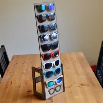 Intra απο ξύλο plywood 3mm-4mm πάχος - Πρότυπο βάσης γυαλιών ηλίου Δίασταση 30x30 cm Intraeaxys-joedvj51 - Image 1