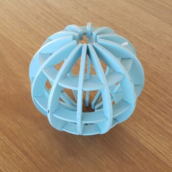 Intra απο ξύλο plywood 3mm-4mm πάχος - Πλέγμα σφαιρών 3 χλστ Δίασταση 30x30 cm Intraeaxys-075yq4po - Image 1