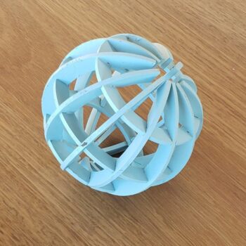 Intra απο ξύλο plywood 3mm-4mm πάχος - Πλέγμα σφαιρών 3 χλστ Δίασταση 30x30 cm Intraeaxys-075yq4po - Image 3