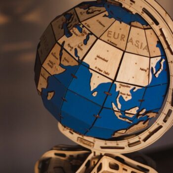 Intra απο ξύλο plywood 3mm-4mm πάχος - Globe Jewelry Box Δίασταση 30x30 cm Intraeaxys-joedgk91 - Image 5