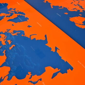 Intra απο ξύλο plywood 3mm-4mm πάχος - Παζλ παγκόσμιου χάρτη Δίασταση 30x30 cm Intraeaxys-m1d63nl7 - Image 4