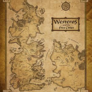 Intra απο ξύλο plywood 3mm-4mm πάχος - Χάρτης του Westeros Game Of Thrones Δίασταση 20x20 cm Intraeaxys-r7vmxml7