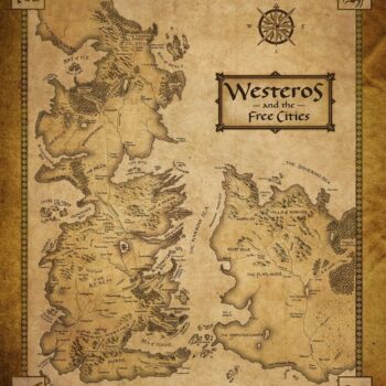 Intra απο ξύλο plywood 3mm-4mm πάχος - Χάρτης του Westeros Game Of Thrones Δίασταση 30x30 cm Intraeaxys-r7vmxml7 - Image 1