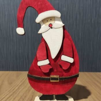 Intra απο ξύλο plywood 3mm-4mm πάχος - Όρθιο Χριστουγεννιάτικο στοιχειό Άγιου Βασίλη Δίασταση 30x30 cm Intraeaxys-r7vmgkz7 - Image 1