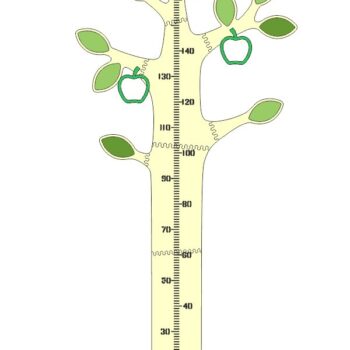 Intra απο ξύλο plywood 3mm-4mm πάχος - Διάγραμμα ανάπτυξης δέντρων Διάγραμμα ύψους παιδιών Δίασταση 30x30 cm Intraeaxys-eo20w9m7 - Image 1
