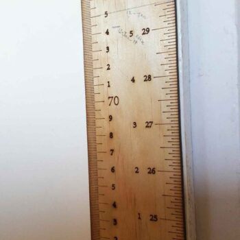 Intra απο ξύλο plywood 3mm-4mm πάχος - Φορητός χάρακας μέτρησης ύψους Δίασταση 30x30 cm Intraeaxys-yon0q6p7 - Image 1