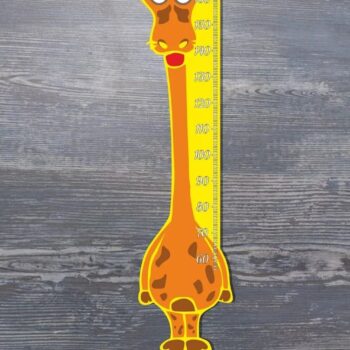 Intra απο ξύλο plywood 3mm-4mm πάχος - Πρότυπο καμηλοπάρδαλης μετρητή ύψους παιδιού Δίασταση 30x30 cm Intraeaxys-eo20j2l7 - Image 1