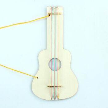 Intra απο ξύλο plywood 3mm-4mm πάχος - Kids DIY Crafts Ξύλινο παιχνίδι κιθάρας για παιδιά που ζωγραφίζουν παιχνίδια Δίασταση 30x30 cm Intraeaxys-lopp3gzo - Image 3