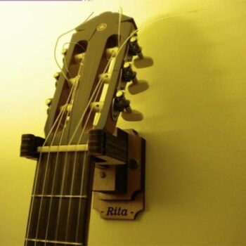 Intra απο ξύλο plywood 3mm-4mm πάχος - Κρεμάστρα τοίχου κιθάρας Δίασταση 30x30 cm Intraeaxys-r7vd5j57 - Image 3