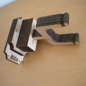 Intra απο ξύλο plywood 3mm-4mm πάχος - Κρεμάστρα τοίχου κιθάρας Δίασταση 30x30 cm Intraeaxys-r7vd5j57 - Image 4