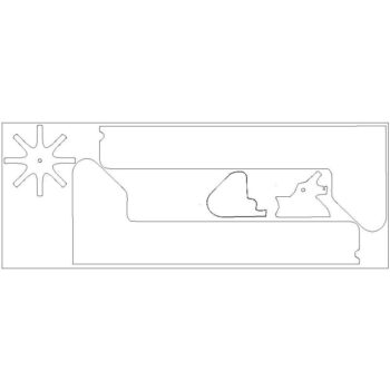 Intra απο ξύλο plywood 3mm-4mm πάχος - Λαστιχένιο πιστόλι Δίασταση 30x30 cm Intraeaxys-yone0gko - Image 5
