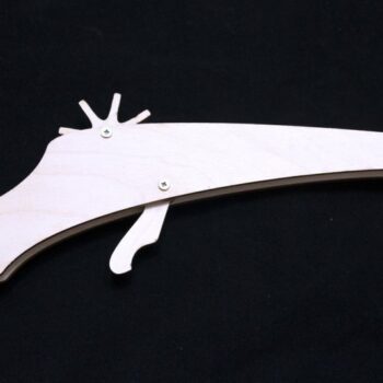 Intra απο ξύλο plywood 3mm-4mm πάχος - Λαστιχένιο πιστόλι 3mm Δίασταση 30x30 cm Intraeaxys-pokmvj31 - Image 1