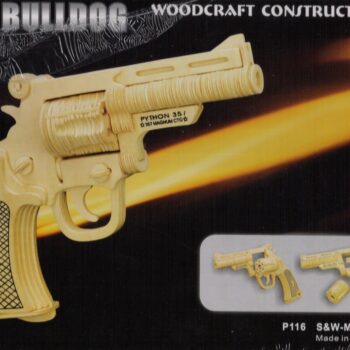 Intra απο ξύλο plywood 3mm-4mm πάχος - M19 πιστόλι μπουλντόγκ με συναρμολόγηση Δίασταση 30x30 cm Intraeaxys-r7vmn657 - Image 1