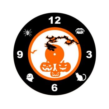 Intra απο ξύλο plywood 3mm-4mm πάχος - Ρολόι τοίχου απόκριες Δίασταση 30x30 cm Intraeaxys-e1gkd6vo - Image 1