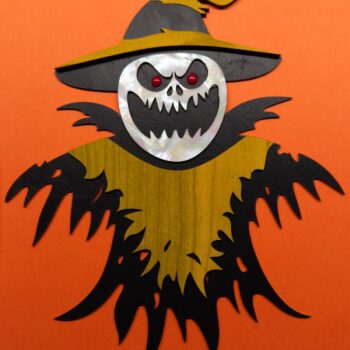 Intra απο ξύλο plywood 3mm-4mm πάχος - Χαριτωμένο Ghoul Halloween Decor Δίασταση 30x30 cm Intraeaxys-075yew8o - Image 1