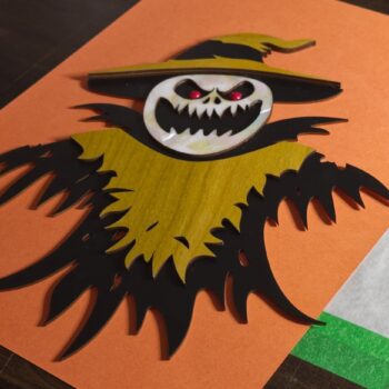 Intra απο ξύλο plywood 3mm-4mm πάχος - Χαριτωμένο Ghoul Halloween Decor Δίασταση 30x30 cm Intraeaxys-075yew8o - Image 3