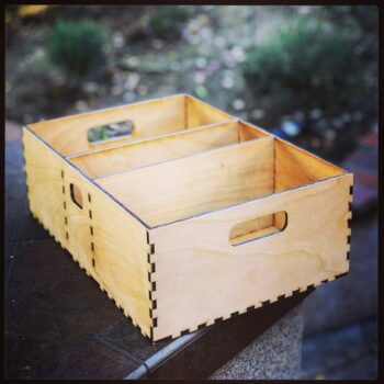 Intra απο ξύλο plywood 3mm-4mm πάχος - Ξύλινο κιβώτιο οργάνωσης αποθήκευσης Δίασταση 30x30 cm Intraeaxys-yon0jwk7 - Image 1