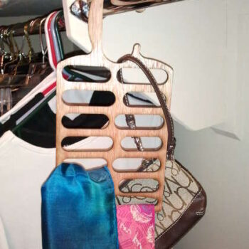 Intra απο ξύλο plywood 3mm-4mm πάχος - Κρεμάστρα κασκόλ για γραβάτα Δίασταση 30x30 cm Intraeaxys-eo206j37 - Image 1