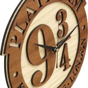 Intra απο ξύλο plywood 3mm-4mm πάχος - Ρολόι τοίχου Χάρι Πότερ Δίασταση 30x30 cm Intraeaxys-p7ymv3p7 - Image 3