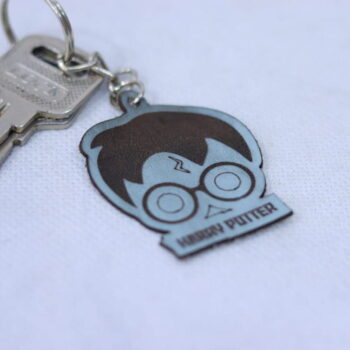 Intra απο ξύλο plywood 3mm-4mm πάχος - Δερμάτινο μπρελόκ Harry Potter Δίασταση 5x5 cm Intraeaxys-eoxlergo - Image 9