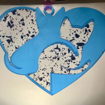 Intra απο ξύλο plywood 3mm-4mm πάχος - Καρδιά γάτας από βιτρό Δίασταση 30x30 cm Intraeaxys-yon08kx7 - Image 3