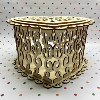 Intra απο ξύλο plywood 3mm-4mm πάχος - Κουτί καραμέλας Valentine Heart Δίασταση 30x30 cm Intraeaxys-yon0gmg7 - Image 4