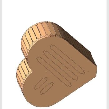 Intra απο ξύλο plywood 3mm-4mm πάχος - Κουτί καρδιάς Δίασταση 30x30 cm Intraeaxys-zo98yxw1 - Image 5