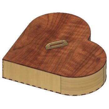 Intra απο ξύλο plywood 3mm-4mm πάχος - Ξύλινο κουτί καρδιών Δίασταση 30x30 cm Intraeaxys-51rrly31 - Image 1