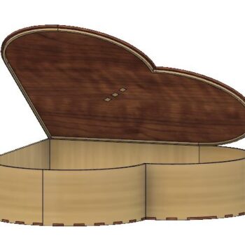 Intra απο ξύλο plywood 3mm-4mm πάχος - Ξύλινο κουτί καρδιών Δίασταση 30x30 cm Intraeaxys-51rrly31 - Image 5