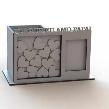 Intra απο ξύλο plywood 3mm-4mm πάχος - Ατζέντα για στυλό με κουτί ευχών κορνίζας Δίασταση 30x30 cm Intraeaxys-eo0qmqw1 - Image 1