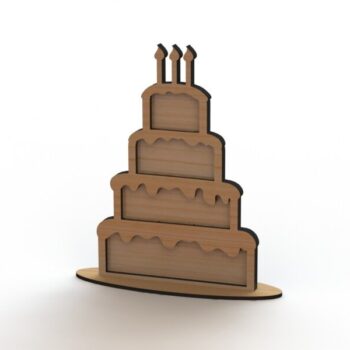 Intra απο ξύλο plywood 3mm-4mm πάχος - Τούρτα βιβλίου επισκεπτών Heart Drop Box Δίασταση 30x30 cm Intraeaxys-joed0d91 - Image 1