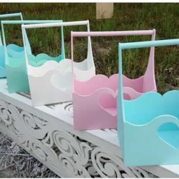 Intra απο ξύλο plywood 3mm-4mm πάχος - Καλάθι με καρδιά λαβής Δίασταση 30x30 cm Intraeaxys-075yz28o - Image 1