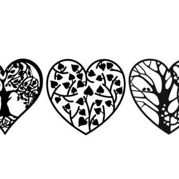 Intra απο ξύλο plywood 3mm-4mm πάχος - Ιδέες διακόσμησης για την ημέρα του Αγίου Βαλεντίνου Καρδιά Δίασταση 30x30 cm Intraeaxys-joedv5d1 - Image 1