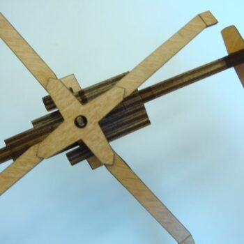 Intra απο ξύλο plywood 3mm-4mm πάχος - Ελικόπτερο Apache Δίασταση 30x30 cm Intraeaxys-zo9y9wr7 - Image 5