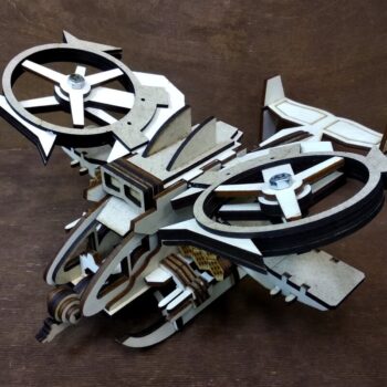 Intra απο ξύλο plywood 3mm-4mm πάχος - Avatar ελικοπτέρου Scorpion Δίασταση 30x30 cm Intraeaxys-d1lv0m6o - Image 3