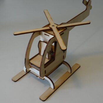 Intra απο ξύλο plywood 3mm-4mm πάχος - Μηχανοκίνητο ελικόπτερο 3 χλστ Δίασταση 30x30 cm Intraeaxys-d1lvk3xo - Image 3