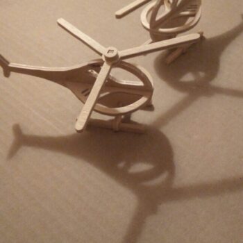 Intra απο ξύλο plywood 3mm-4mm πάχος - Πρότυπο τρισδιάστατου μοντέλου ελικοπτέρου Δίασταση 30x30 cm Intraeaxys-m1d6gxl7 - Image 1