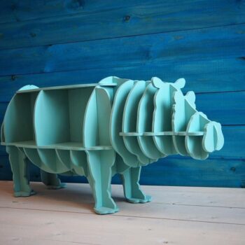 Intra απο ξύλο plywood 3mm-4mm πάχος - Ράφι βιβλίου αποθήκευσης Hippo Δίασταση 30x30 cm Intraeaxys-voq2md5o - Image 1