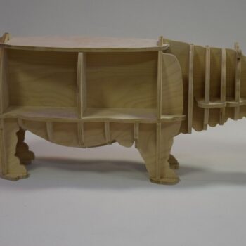 Intra απο ξύλο plywood 3mm-4mm πάχος - Τραπέζι Hippo Δίασταση 30x30 cm Intraeaxys-pokrld7j - Image 1