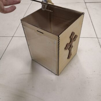 Intra απο ξύλο plywood 3mm-4mm πάχος - Κουτί δωρεών Δίασταση 30x30 cm Intraeaxys-qommyr4o - Image 3