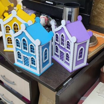 Intra απο ξύλο plywood 3mm-4mm πάχος - Σπίτι Money Box 3mm Πρότυπο ting Δίασταση 40x50 cm Intraeaxys-ro6yvg37 - Image 1