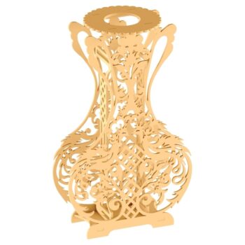 Intra απο ξύλο plywood 3mm-4mm πάχος - Βάζο διακόσμησης σπιτιού Δίασταση 30x30 cm Intraeaxys-51rr3rd1 - Image 1