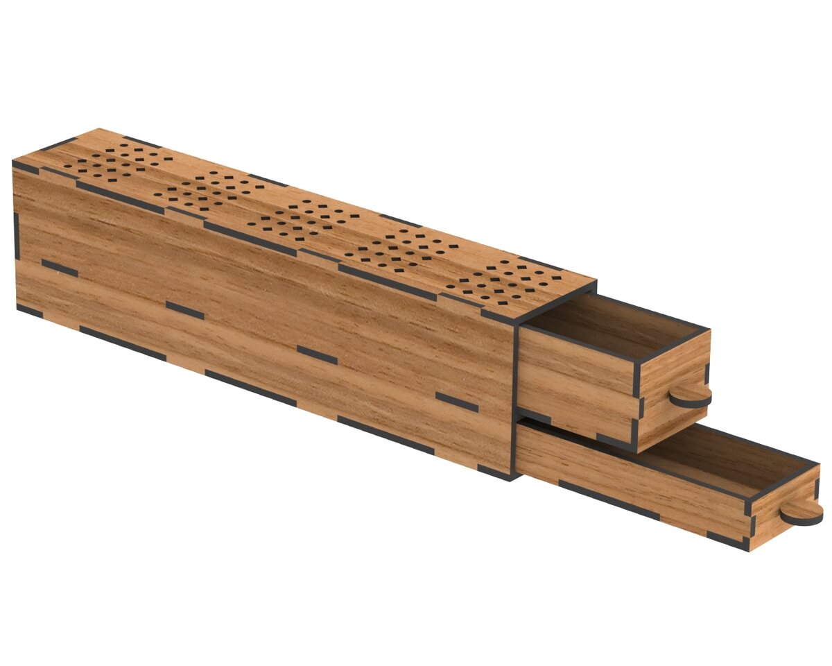 Intra απο ξύλο plywood 3mm-4mm πάχος - Θήκη θυμιατηρίου με συρτάρι Θυμιατό κουτί Δίασταση 30x30 cm Intraeaxys-ro6yw5q7