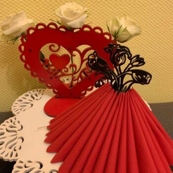 Intra απο ξύλο plywood 3mm-4mm πάχος - Θήκη για χαρτοπετσέτα λουλουδιών Δίασταση 30x30 cm Intraeaxys-6o3ywwk7 - Image 1