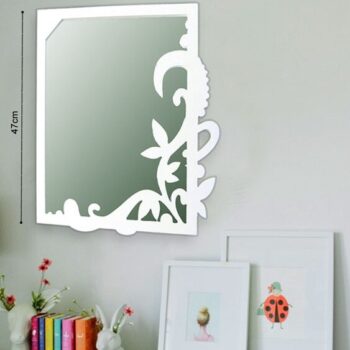 Intra απο ξύλο plywood 3mm-4mm πάχος - Διακοσμητικό πλαίσιο καθρέφτη Δίασταση 30x30 cm Intraeaxys-zo9y6z47 - Image 1