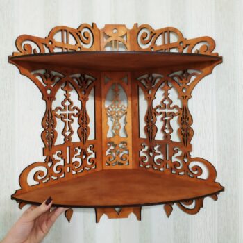 Intra απο ξύλο plywood 3mm-4mm πάχος - Εικονοστάσι Εστίας Δίασταση 30x30 cm Intraeaxys-voq2q3jo - Image 1